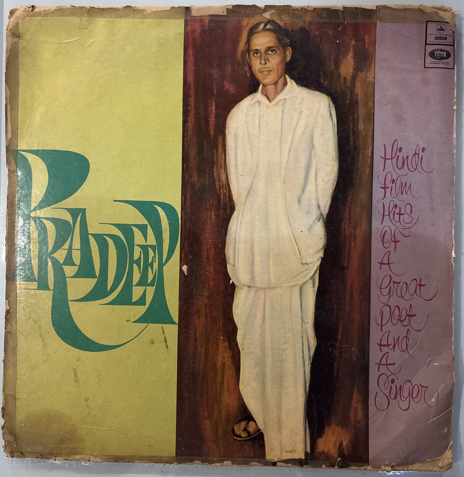 The front of the sleeve