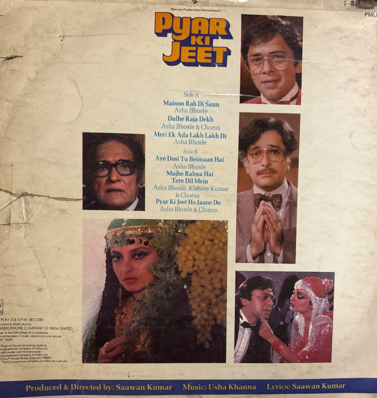 The back of the sleeve
