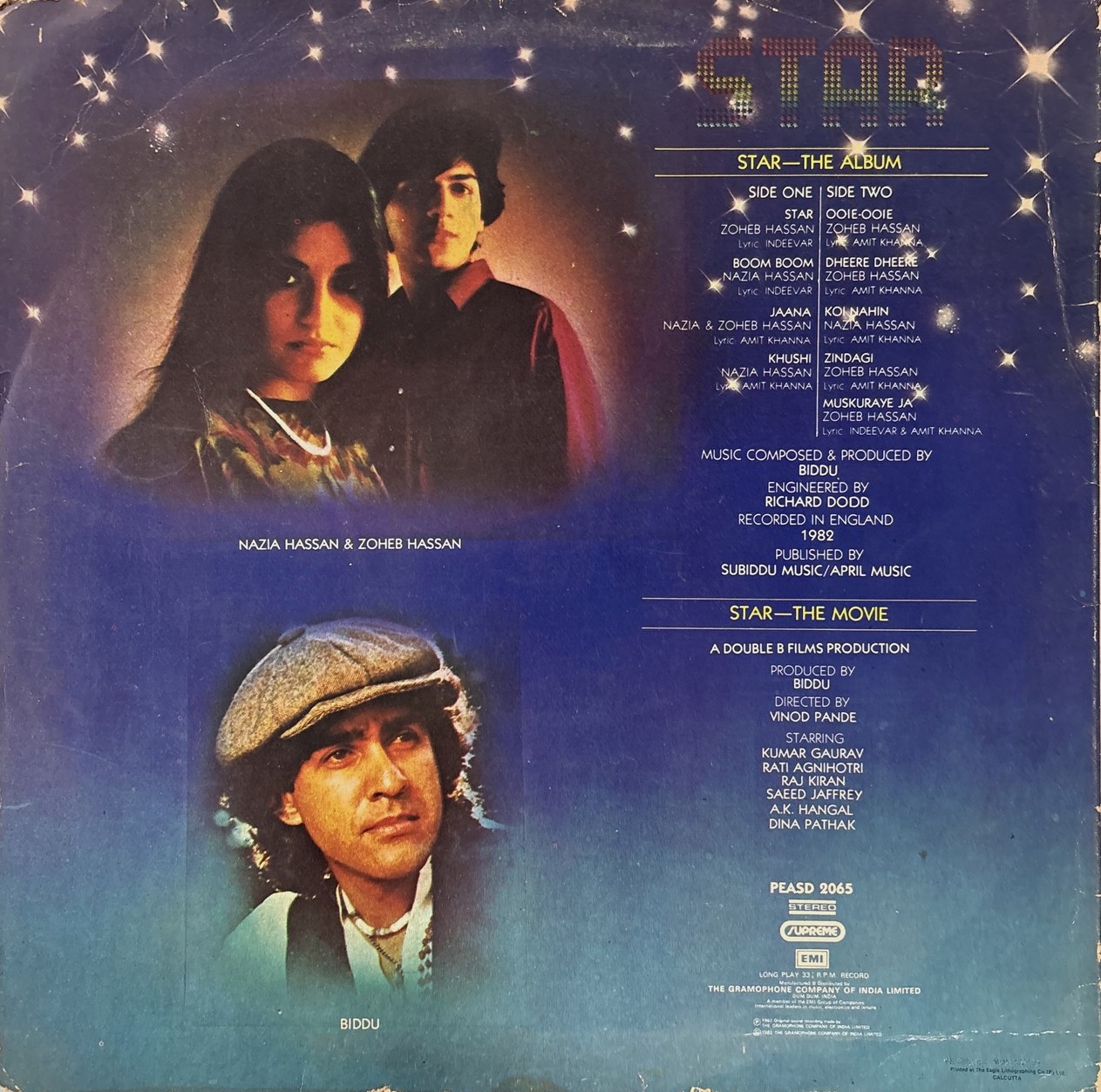 The back of the sleeve