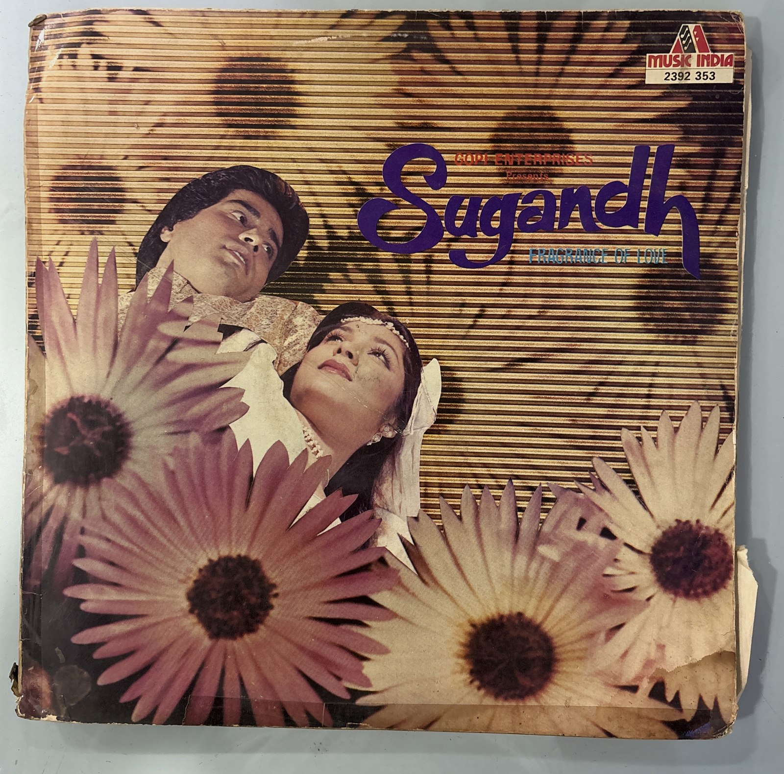 The front of the sleeve
