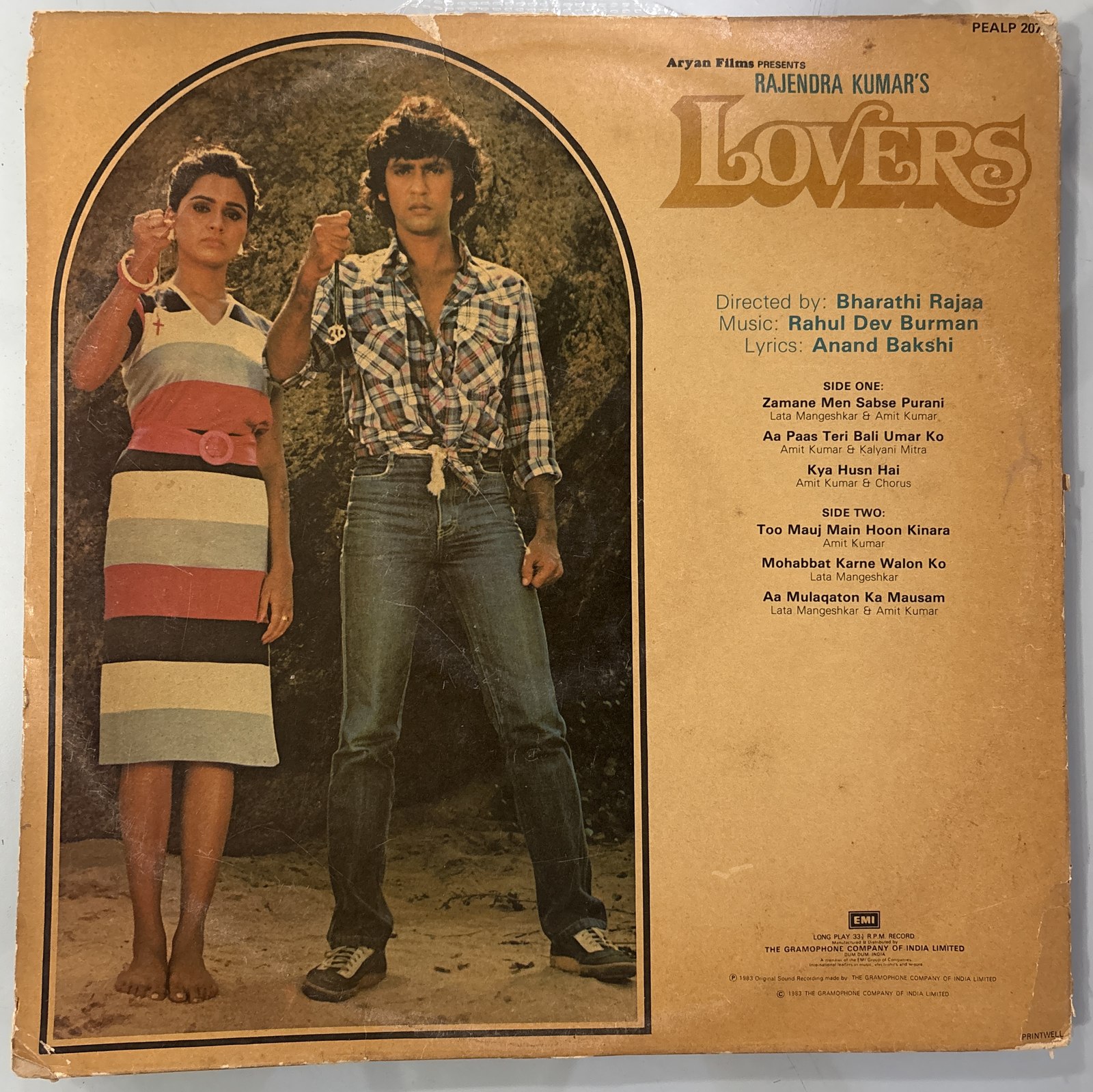 The back of the sleeve