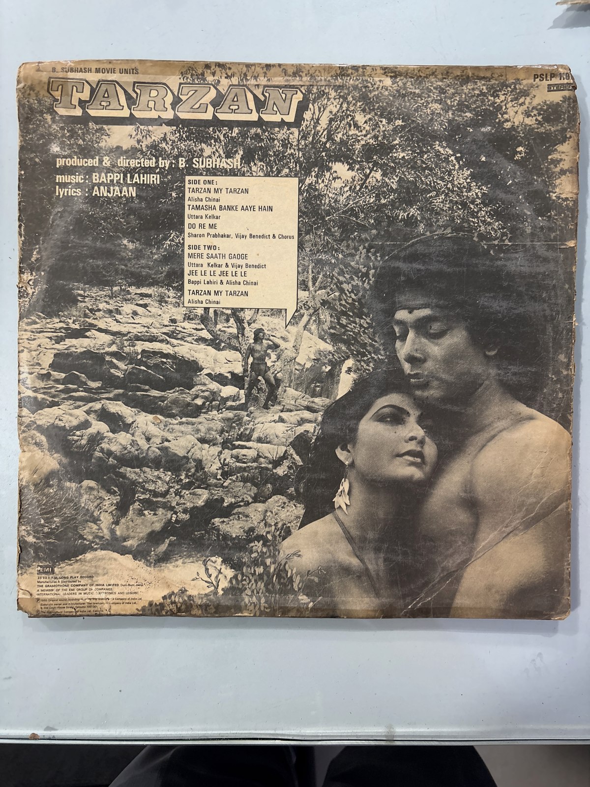 The back of the sleeve
