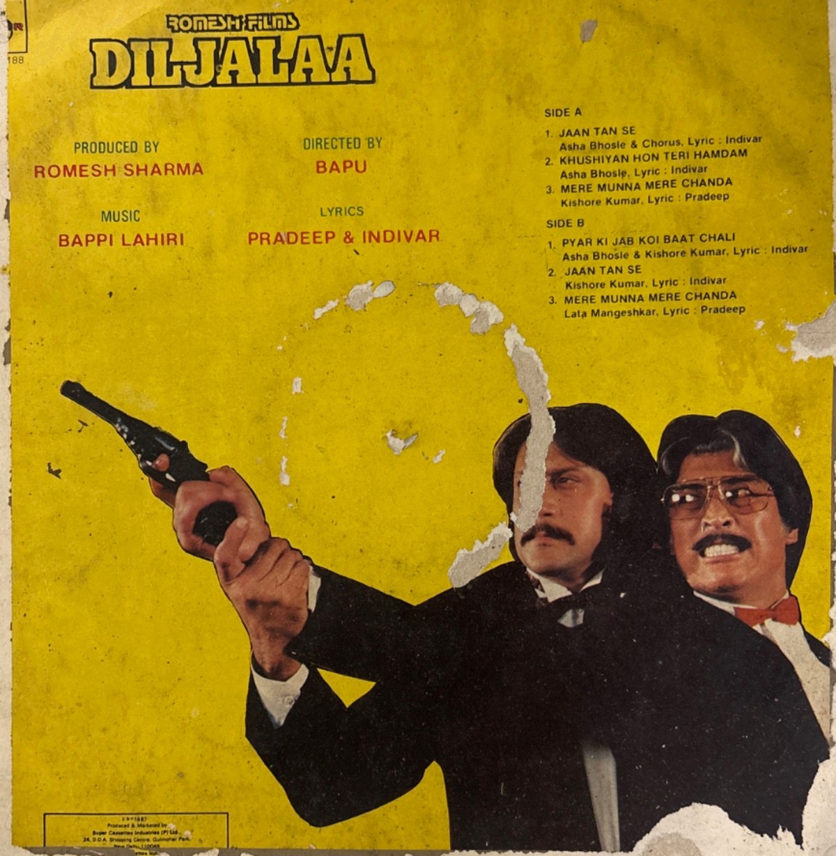 The back of the sleeve