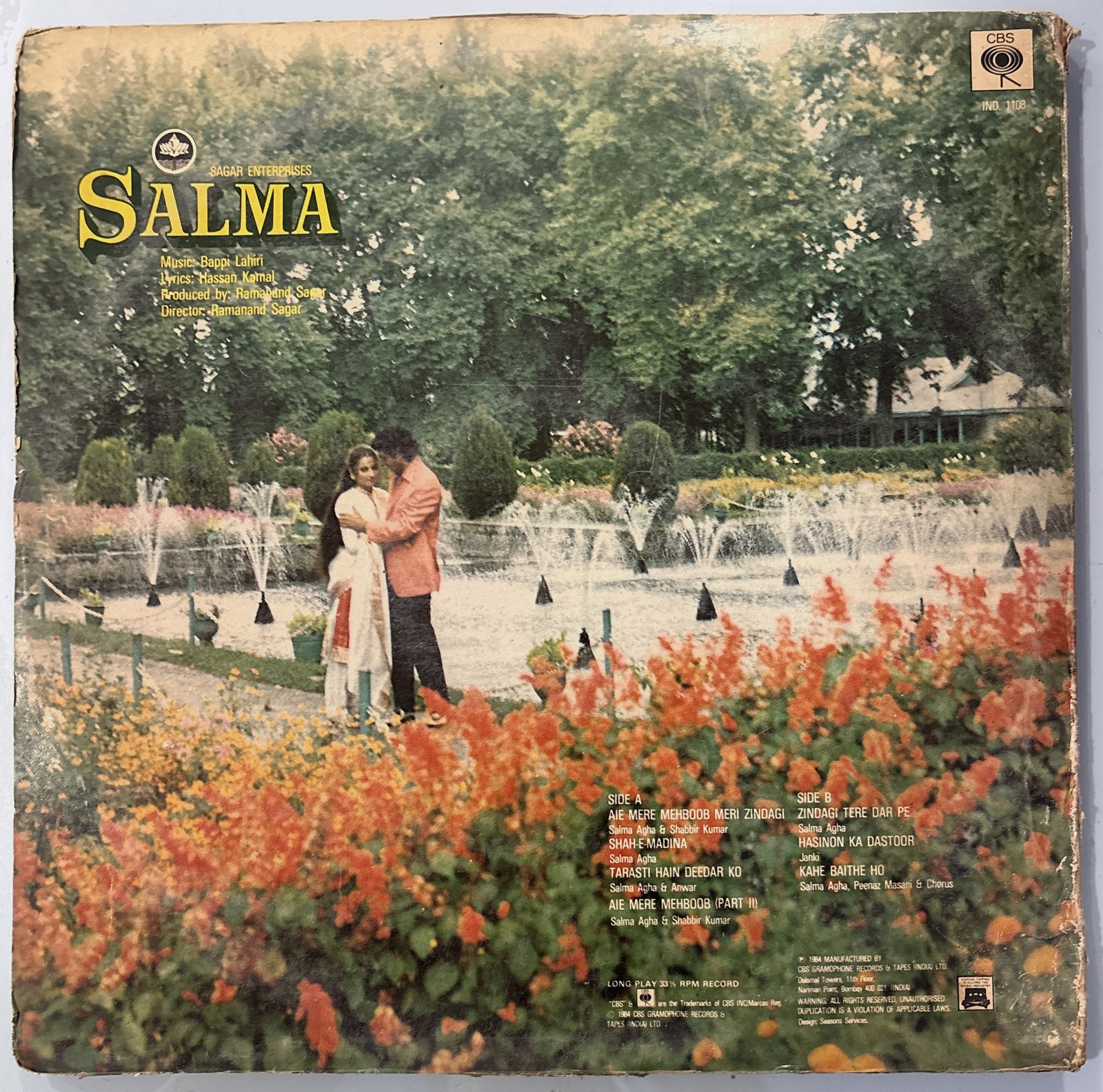 The back of the sleeve
