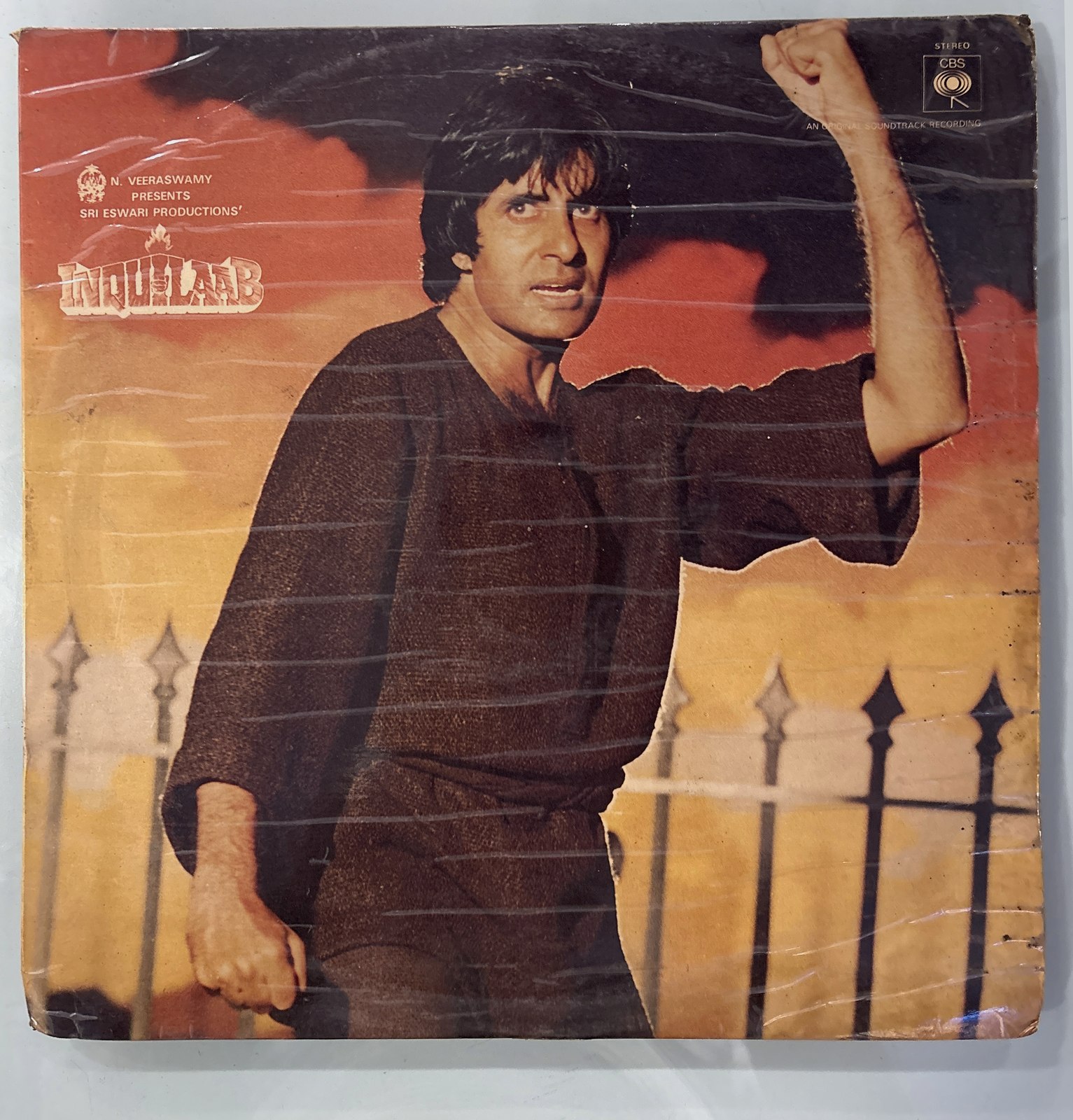 The front of the sleeve